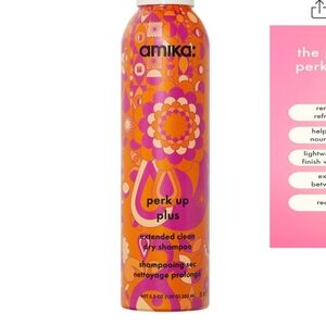 Amika Perk Up Plus Dry Shampoo - Vibrant Orange and Pink